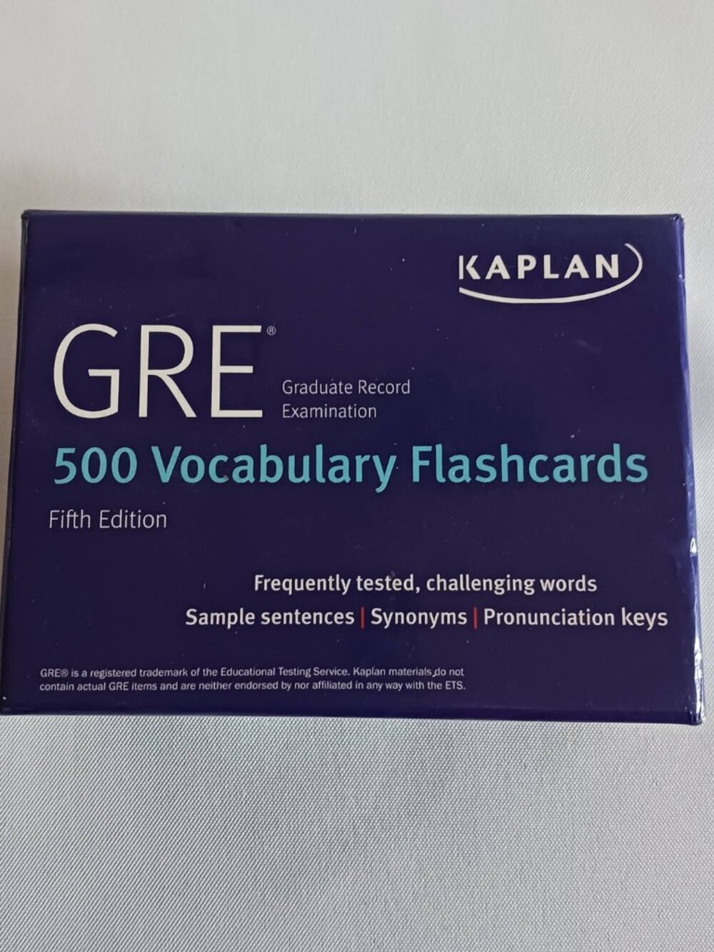 Kaplan GRE Exam Vocabulary In A Box 5th Edition 500 Words Flash Cards